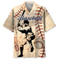 Hawaiian Shirt / Adults / S Baseball Vintage Hawaiian Shirt