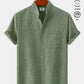 Hawaiian Shirt / Adults / S Basic Solid Color Stand Collar Hawaiian Shirt