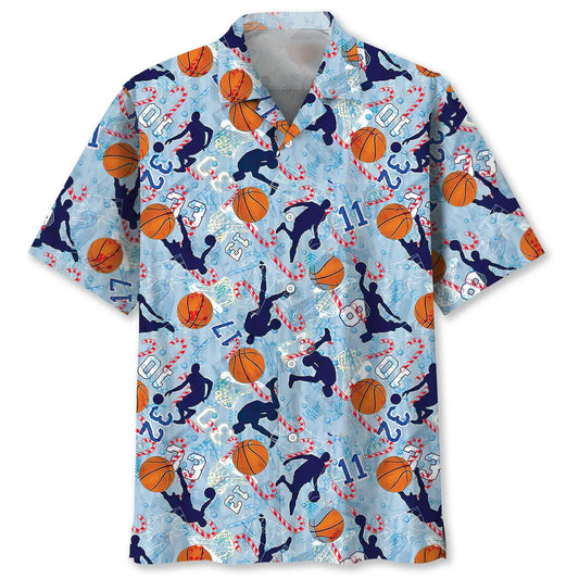 Hawaiian Shirt / Adults / S Basketball Christmas Hawaiian Shirt
