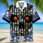 Basketball Flower Skull Hawaiian Shirt