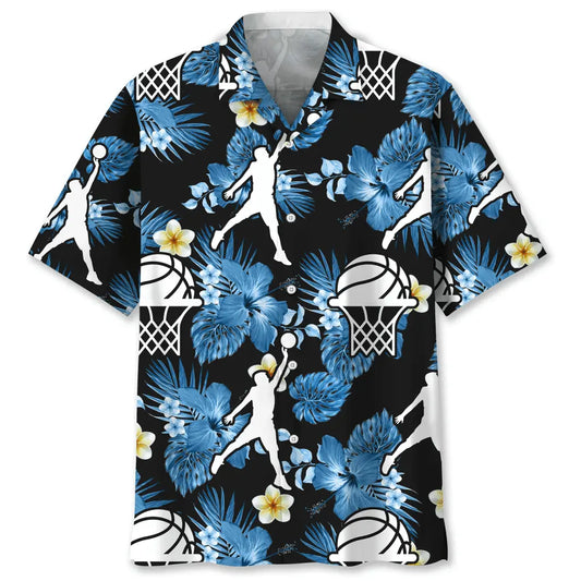 Hawaiian Shirt / Adults / S Basketball Nature Hawaiian Shirt