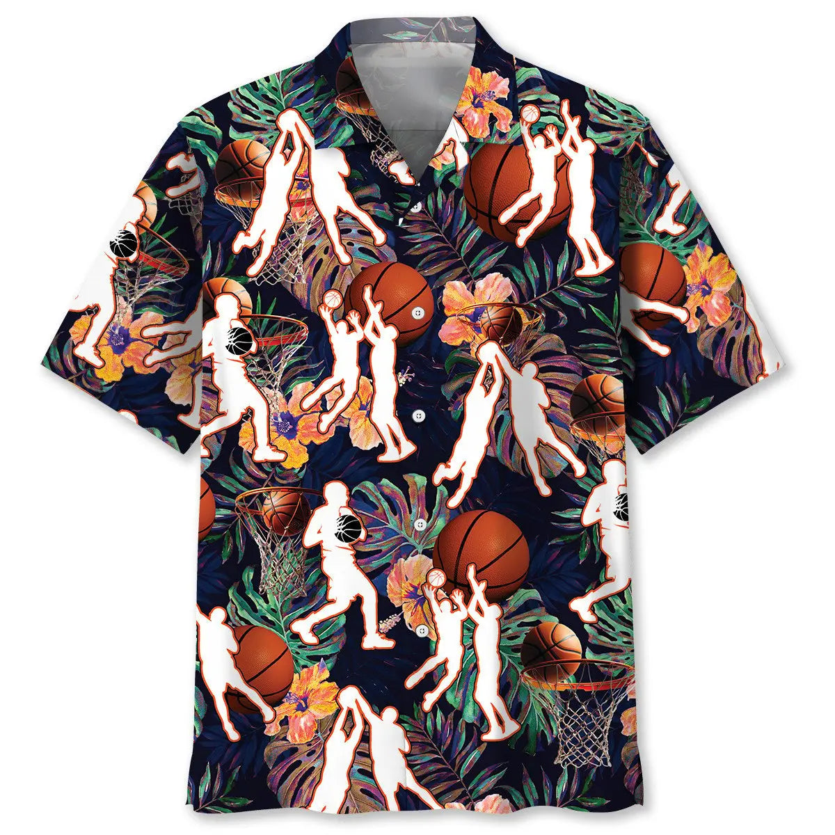 Hawaiian Shirt / Adults / S Basketball Team Tropical Hawaiian Shirt