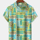 Hawaiian Shirt / Adults / S Beach Hawaii Vintage Tiki Coconut Tree Vacation Aloha Hawaiian Shirt