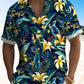 Beach Vacation Hawaii Tropical Flower Lily Leaf Hawaiian Shirt
