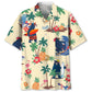 Hawaiian Shirt / Adults / S Bear Surfing Tropical Hawaiian Shirt