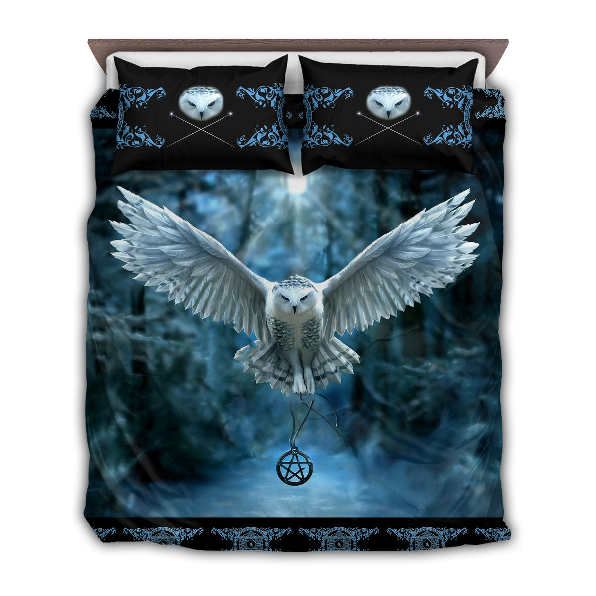 Snow Owl Wildlife Bedding Cover For Cozy Bedroom Decor