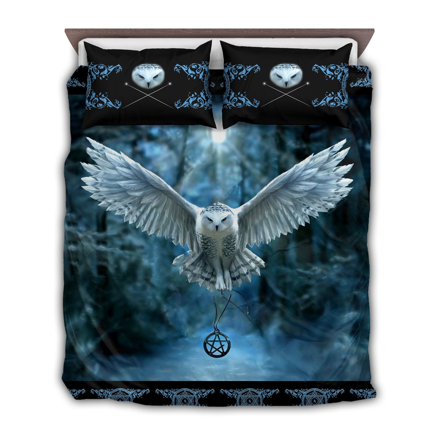 Snow Owl Wildlife Bedding Cover For Cozy Bedroom Decor