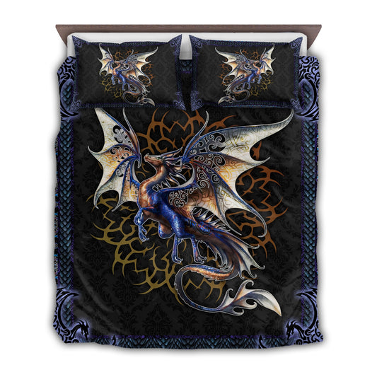 Dragon Night Bedding Cover For Fantasy Bedroom Decor