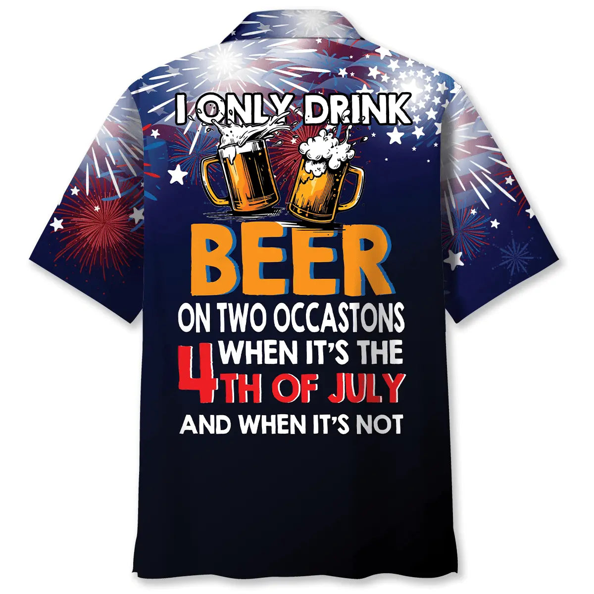 Hawaiian Shirt / Adults / S Beer USA Hawaiian Shirt