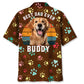 Best Dog Dad Ever Custom Name Custom Photo Hawaiian Shirt