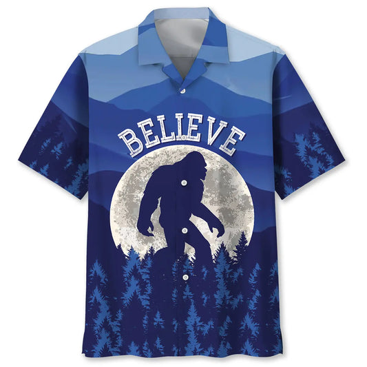 Hawaiian Shirt / Adults / S Bigfoot Believe Hawaiian Shirt