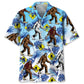 Hawaiian Shirt / Adults / S Bigfoot Crossing Road Hawaiian Shirt