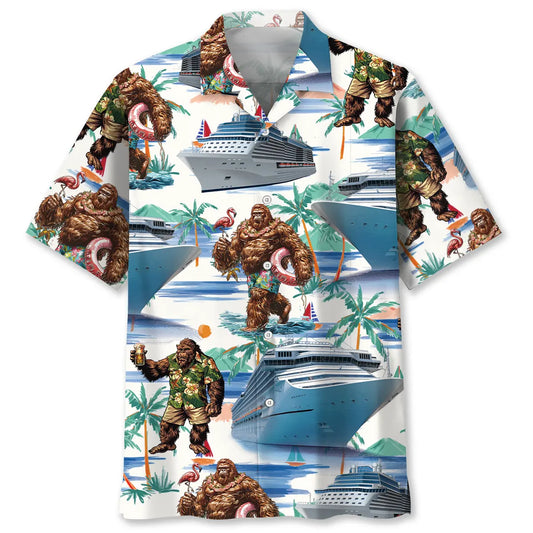 Hawaiian Shirt / Adults / S Bigfoot Cruise Hawaiian Shirt