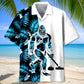 Bigfoot Curling Tropical Hawaiian Shirt