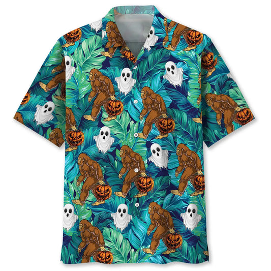 Hawaiian Shirt / Adults / S Bigfoot Halloween Hawaiian Shirt