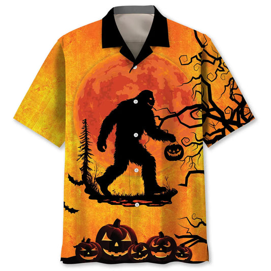 Hawaiian Shirt / Adults / S Bigfoot Halloween Hawaiian Shirt