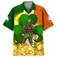 Hawaiian Shirt / Adults / S Bigfoot Irish St.Patrick Day Hawaiian Shirt