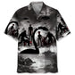 Hawaiian Shirt / Adults / S Bigfoot Nessie Alien Mythical Monster Hawaiian Shirt