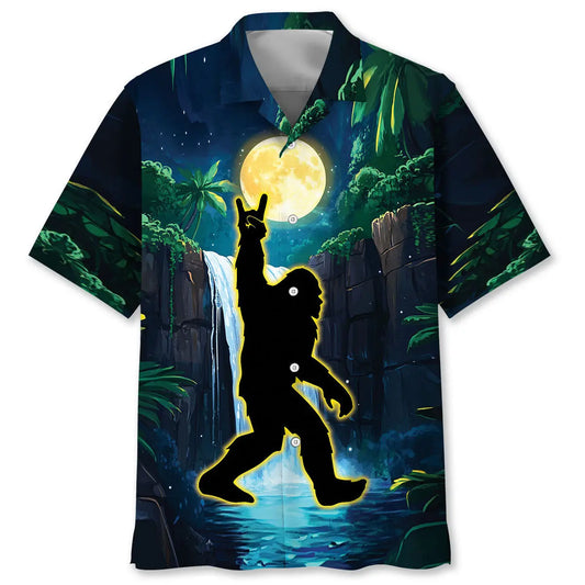 Hawaiian Shirt / Adults / S Bigfoot Saw Me But Nobody Believes Him Hawaiian Shirt
