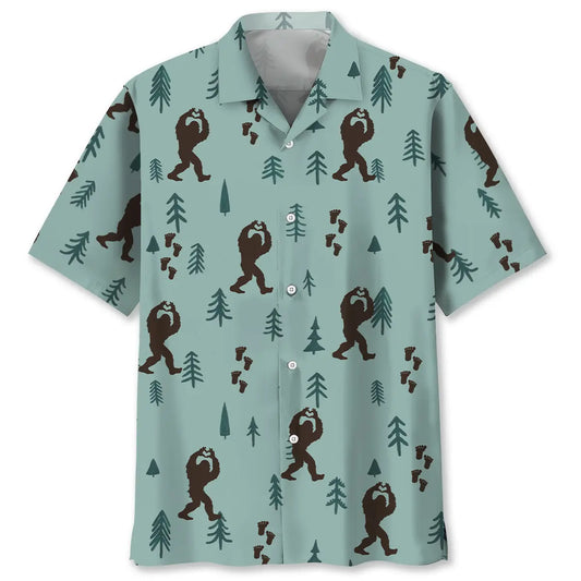 Hawaiian Shirt / Adults / S Bigfoot Silhouette Hawaiian Shirts