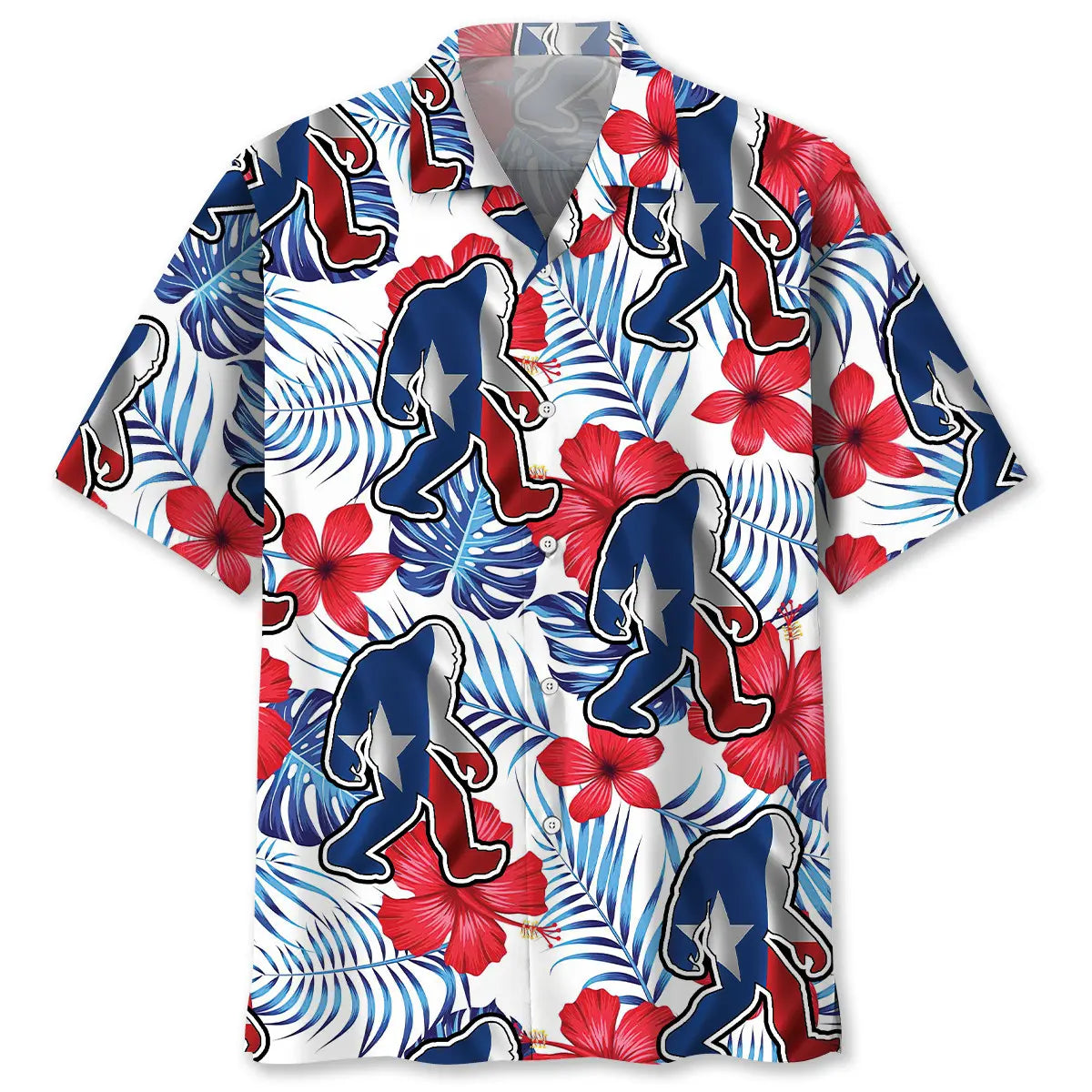 Hawaiian Shirt / Adults / S Bigfoot Texas Hawaiian Shirt