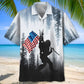Bigfoot Usa Flag Hawaiian Shirt