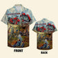 Hawaiian Shirt / Adults / S Biker Unisex Hawaiian Shirt Aloha Shirt Summer Vibe Work To Ride And Ride To Work