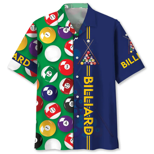 Hawaiian Shirt / Adults / S Billiard Player Hawaiian Shirt