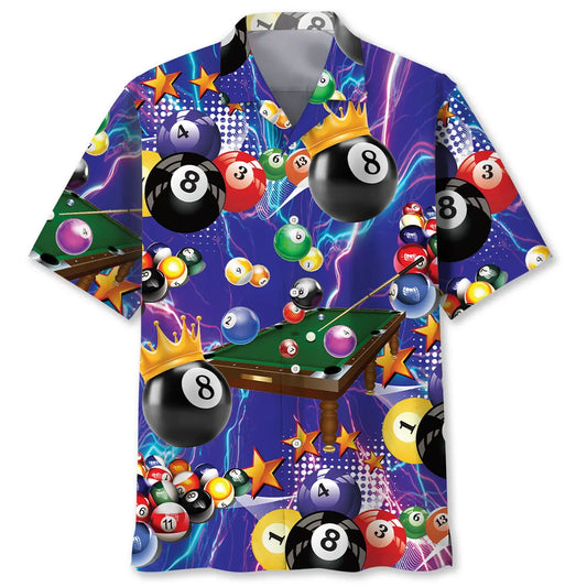 Hawaiian Shirt / Adults / S Billiard Pool Player Hawaiian Shirt