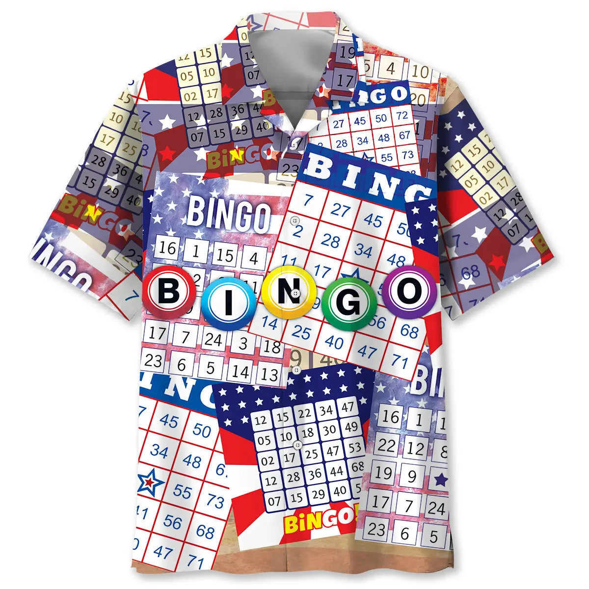 Hawaiian Shirt / Adults / S Bingo America Hawaiian Shirt