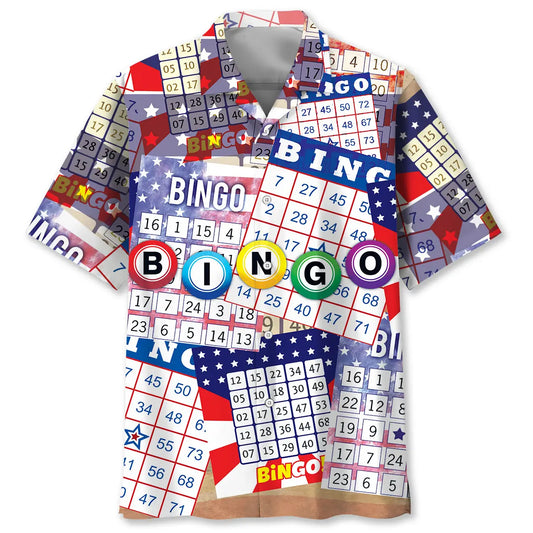 Hawaiian Shirt / Adults / S Bingo America Hawaiian Shirt