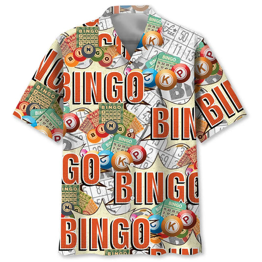 Hawaiian Shirt / Adults / S Bingo Lottery Card Retro Hawaiian Shirt