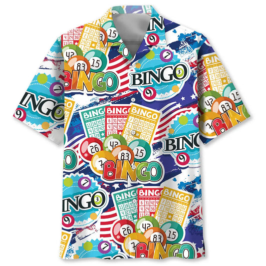 Hawaiian Shirt / Adults / S Bingo Lucky USA Hawaiian Shirt