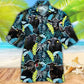 Hawaiian Shirt / Adults / S Black Angus Cattle Lovers Jungle Leaves Trendy Hawaiian Shirt Cow Trendy Hawaiian Shirt For Summer Gifts