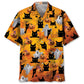 Hawaiian Shirt / Adults / S Black Cat Boo Halloween Hawaiian Shirt