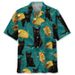 Hawaiian Shirt / Adults / S Black Cat Food Hawaiian Shirt