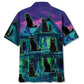 Black Cat Haunted House Hawaiian Shirt