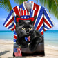 Black Cat Hawaiian Shirt