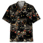 Hawaiian Shirt / Adults / S Black Cat Skeleton Hawaiian Shirt