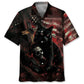 Hawaiian Shirt / Adults / S Black Cat Skull Hawaiian Shirt