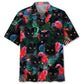 Hawaiian Shirt / Adults / S Black Cat Tropical Hawaiian Shirt