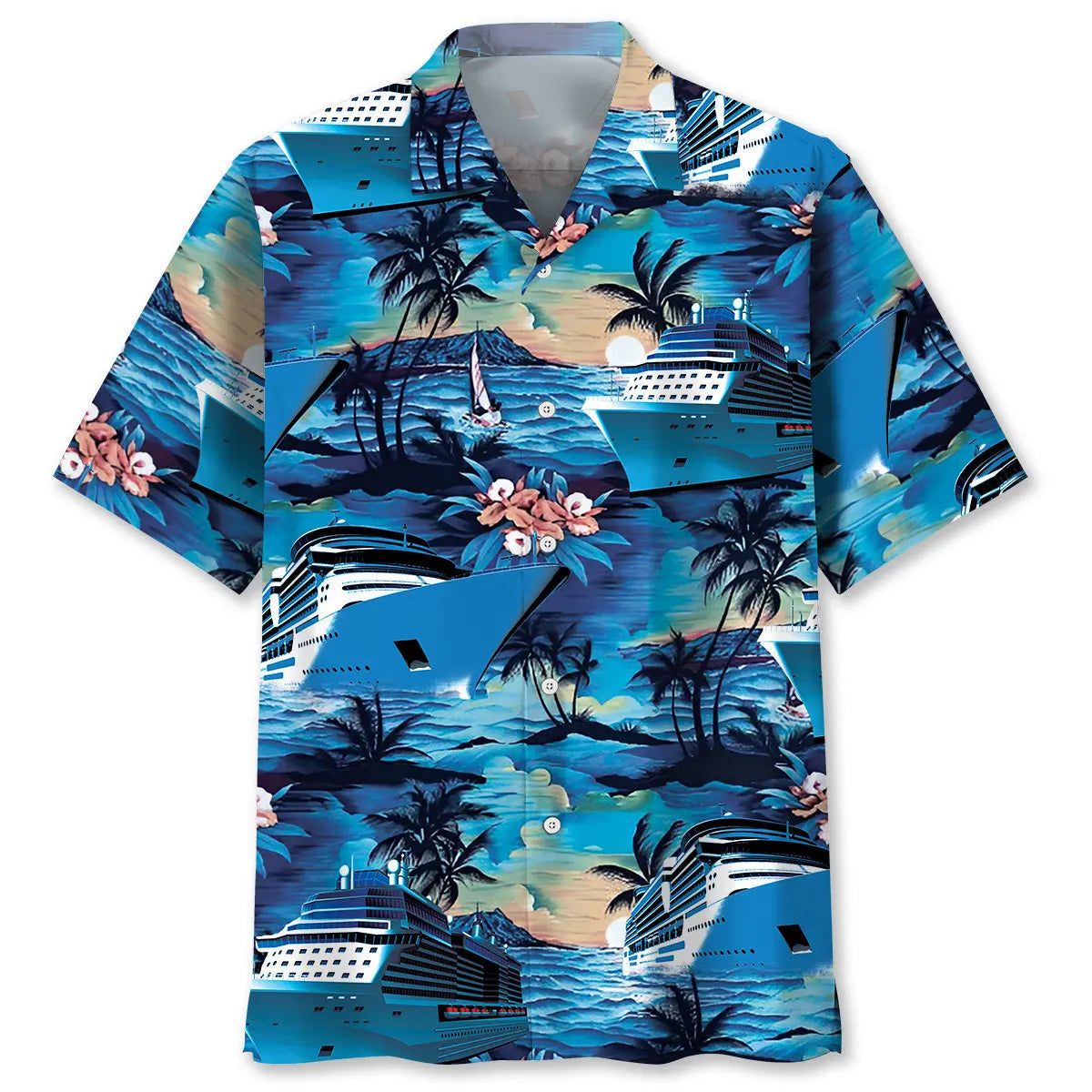 Hawaiian Shirt / Adults / S Blue Cruise Hawaiian Shirt