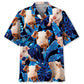 Hawaiian Shirt / Adults / S Blue Pig Hawaiian Shirt Men