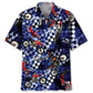 Hawaiian Shirt / Adults / S Blue Racing Dirt Bike Hawaiian Shirt