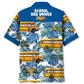 Hawaiian Shirt / Adults / S Blue School Bus Driver Hawaiian Shirt