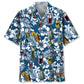Hawaiian Shirt / Adults / S Blue Style Cocktail Bartender Hawaiian Shirt