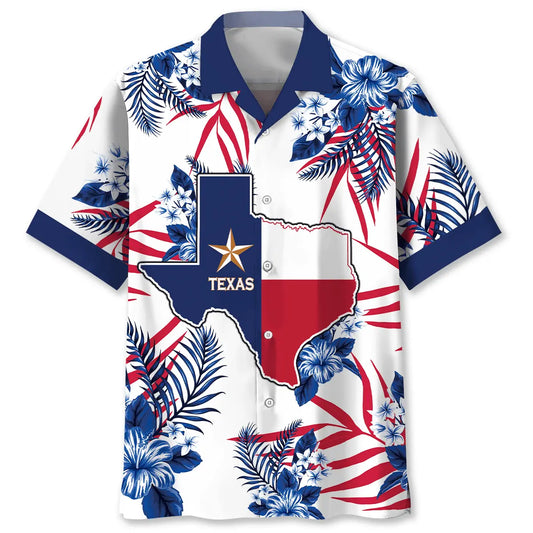 Hawaiian Shirt / Adults / S Blue Texas The Lone Star State Proud Hawaiian Shirt