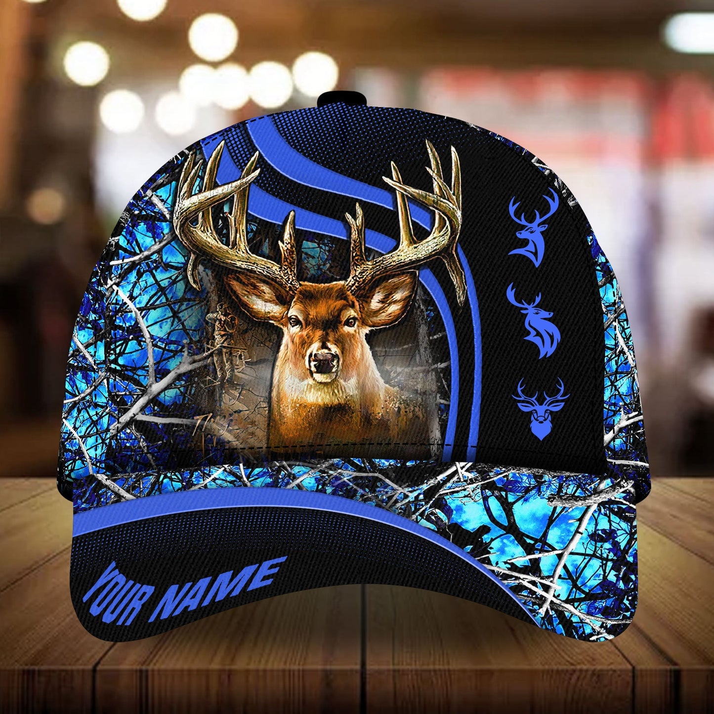 Blue / One Size The Unique Premium Deer Hunting Personalized Classic Cap - CAPC34LIN160122 - Owls Matrix LTD