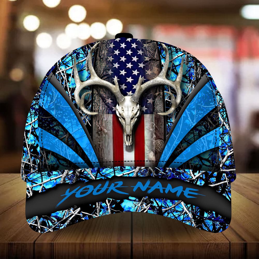 New Skull Deer Hunting Personalized – Classic Cap