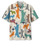 Hawaiian Shirt / Adults / S Border Collie Colorful Hawaiian Shirt